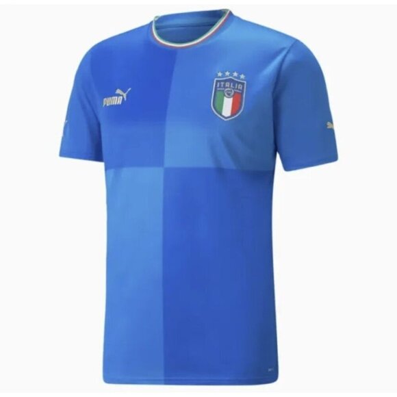 Puma Men's Italy National Team FIGC Blue Soccer Jersey Size L - Large - NWT $90 - Picture 1 of 12